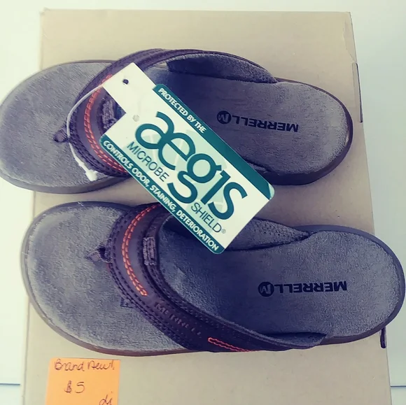 New Kids Merrell Side Kick Flip Size 12 - Picture 3 of 5